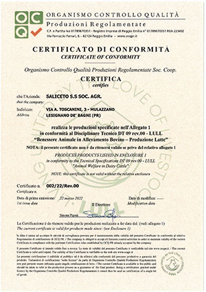 Certificato di conformità